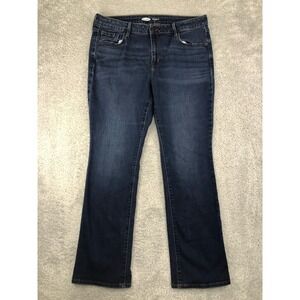 Old Navy Jeans Womens Size 14 Short (33x29) Blue Kicker Bootcut Mid Rise Denim